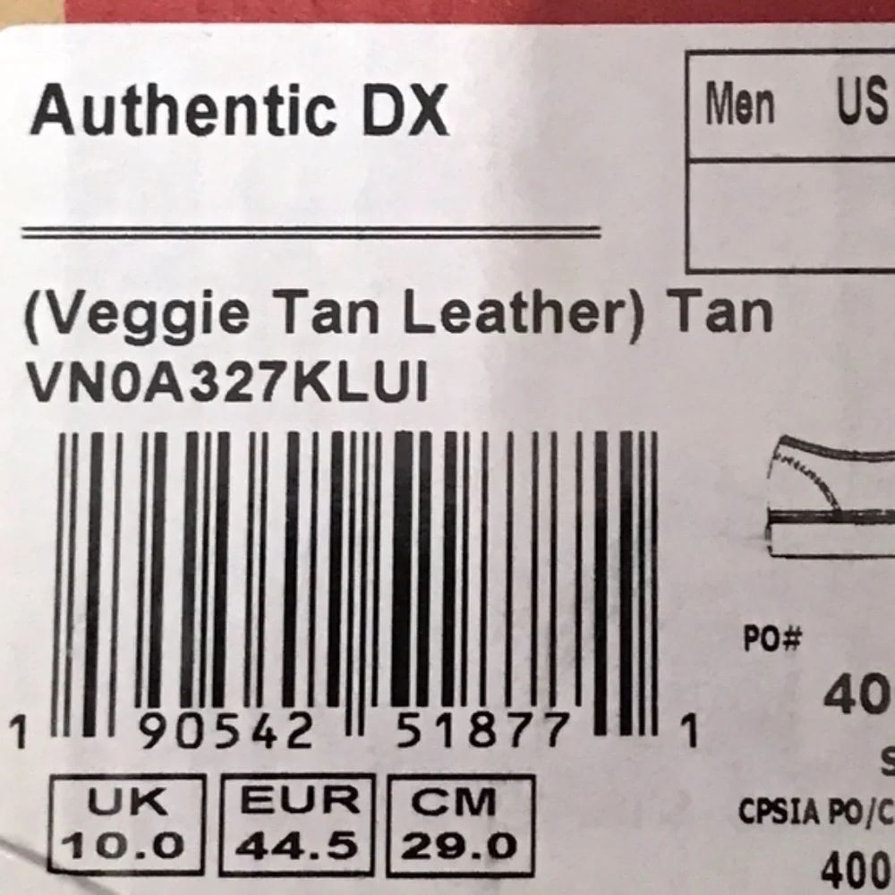 Vans authentic dx